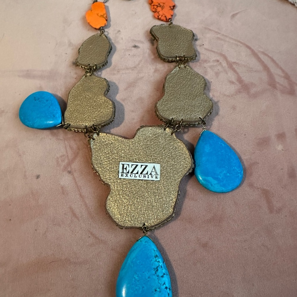 Beautiful Ezza Exclusive Turquoise Statement Neck… - image 4